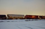 CP ES44AC & CEFX AC44CW Locomotives in the yard